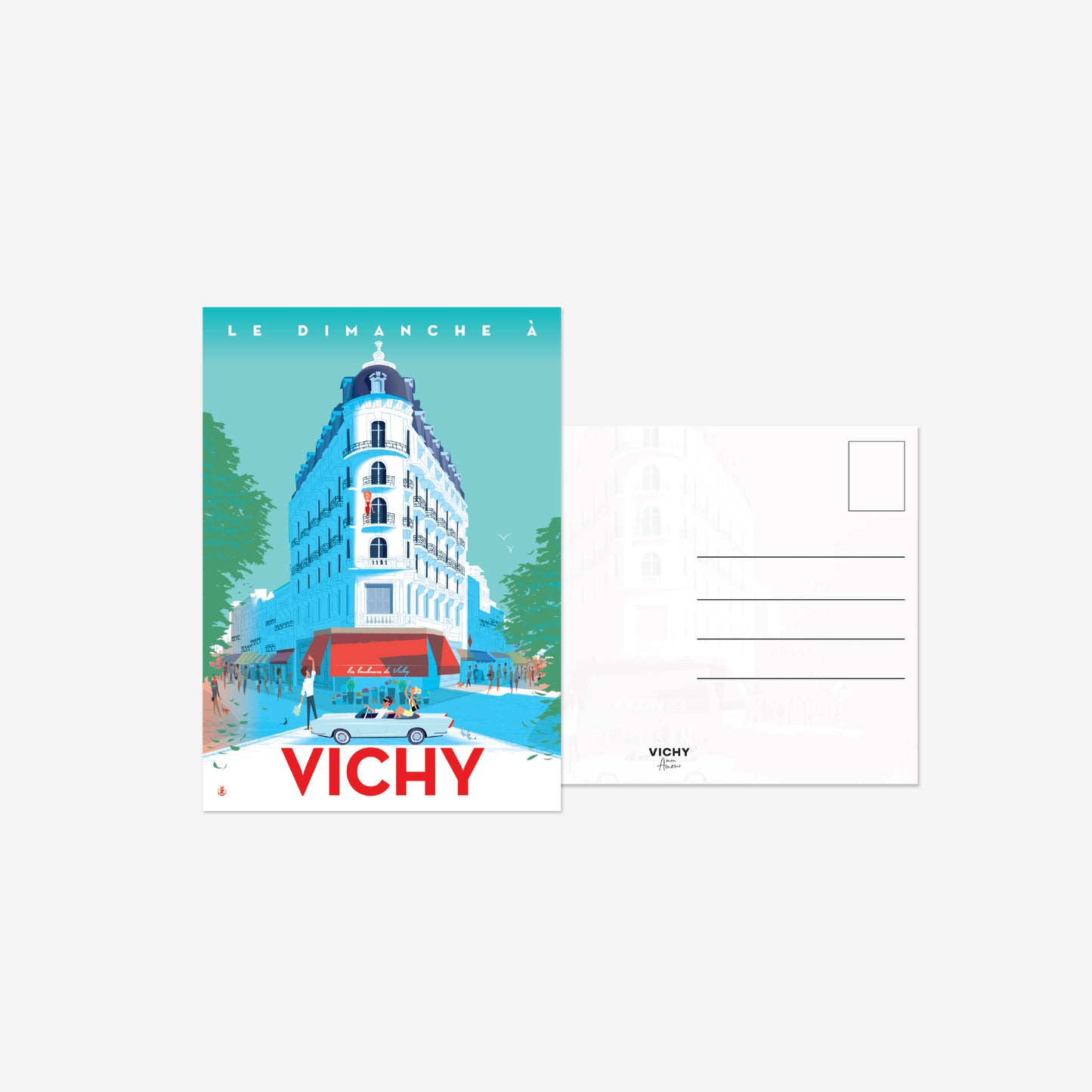 Carte Postale "Dimanche à Vichy"