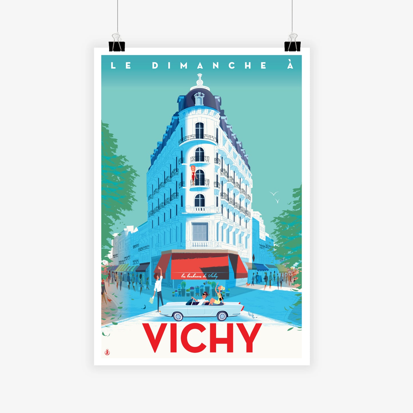 Affiche "Dimanche à Vichy"