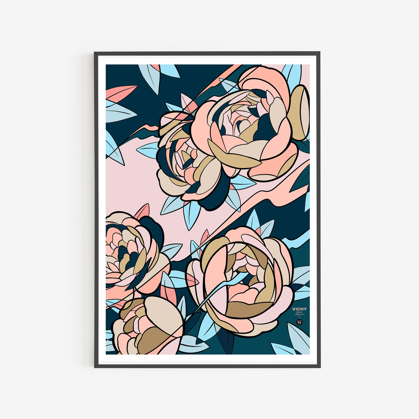 Affiche "Roses" par SO.Z