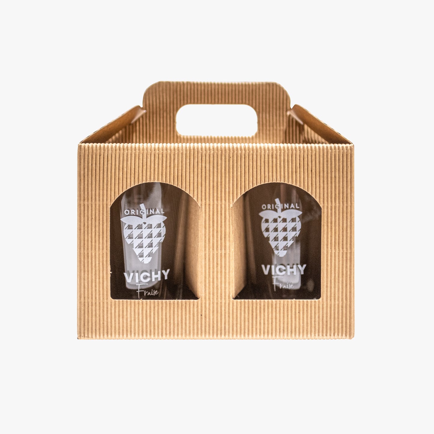 Duo - Verres Vichy Fraise
