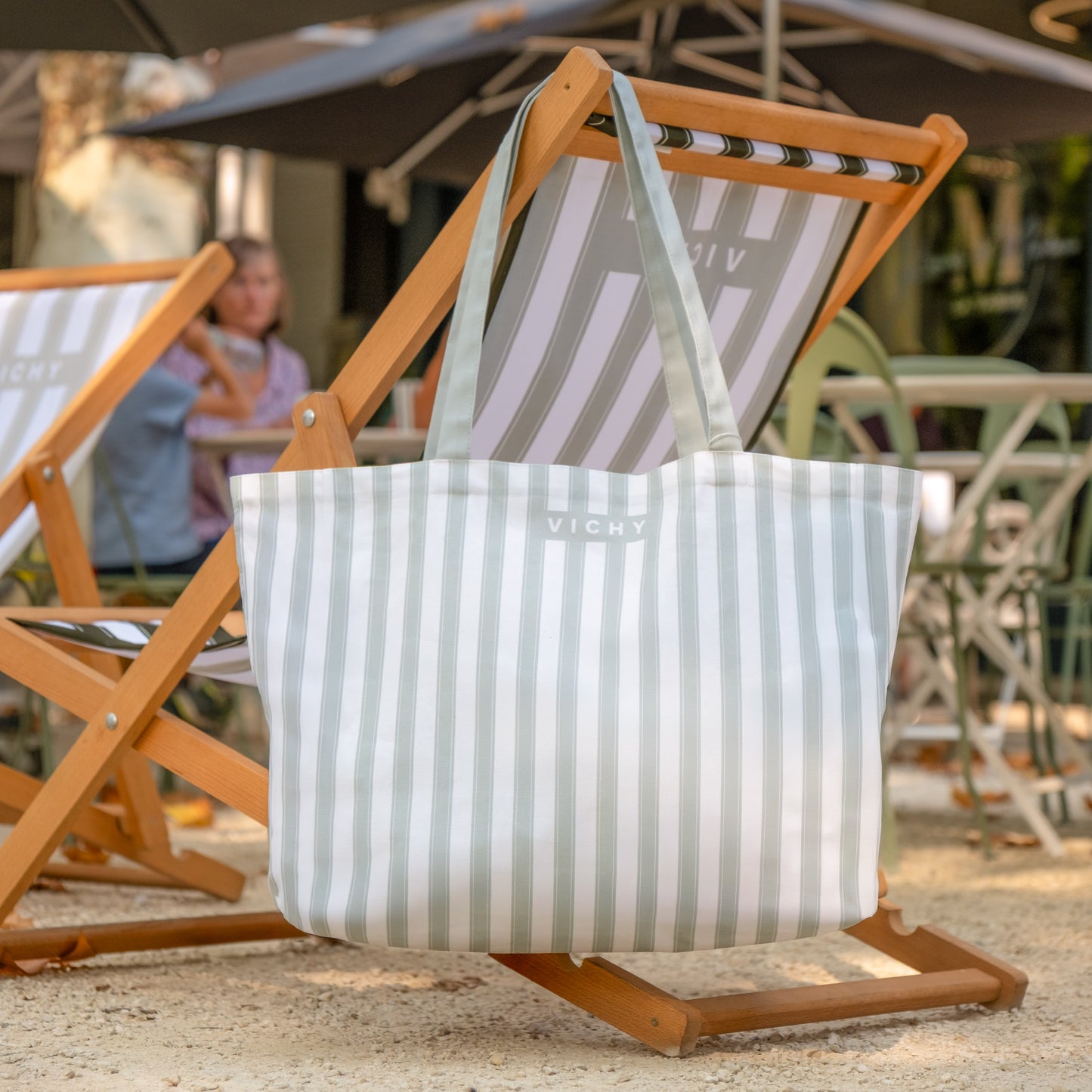 Sac Shopping "Rayures Vichy"