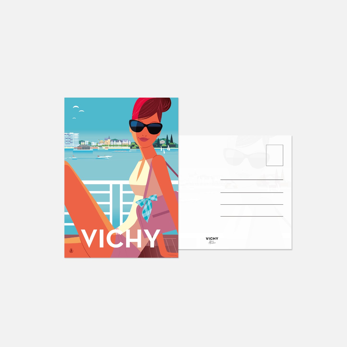 Carte Postale "un été à Vichy"