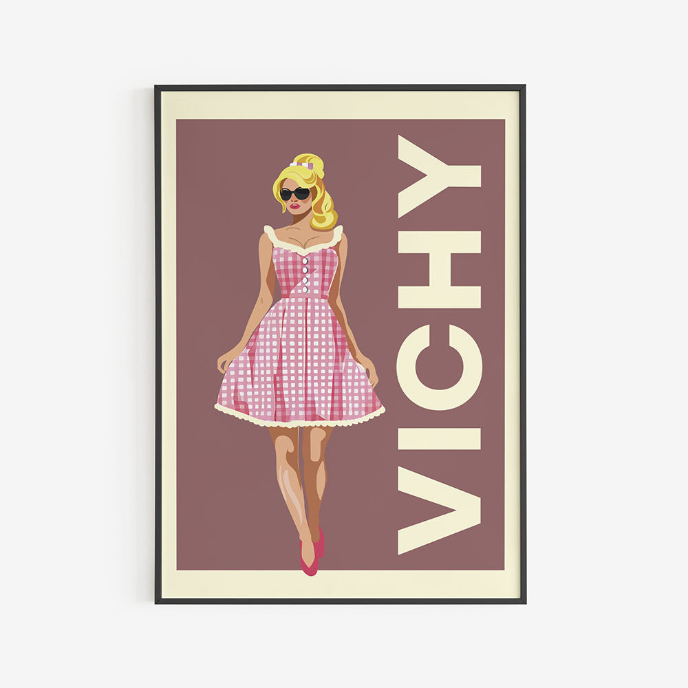 Affiche "Mademoiselle Vichy"